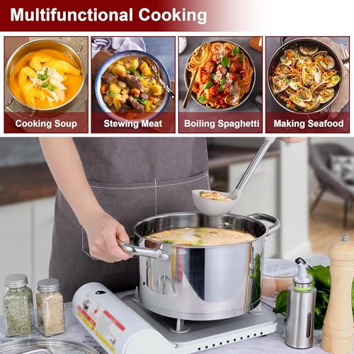 Stainless Steel Stockpot with Glass Lid
