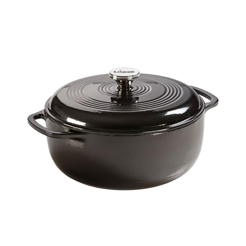 Essential Enamel Cast Iron Dutch Oven (Midnight Chrome)
