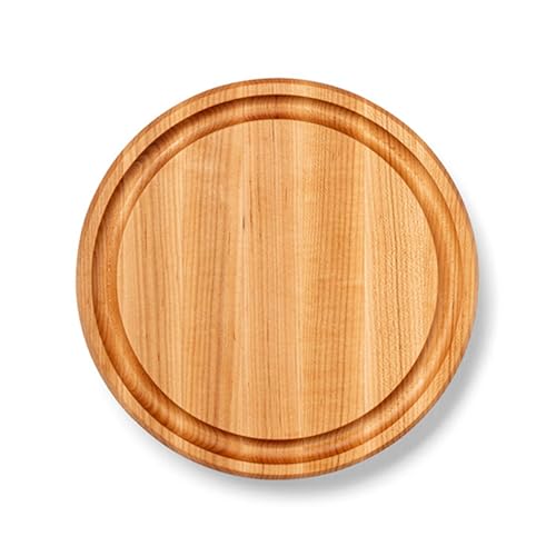 CB Series Round Wooden Maple Cutting Board 12”x12” (Round / 12"L x 12"W)