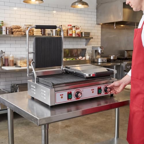 Commercial Panini Grill Flat Press Sandwich Maker Industrial Panini Machine Single Grill Big