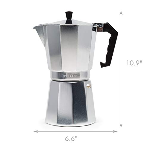 Classic Stovetop Espresso and Coffee Maker (Silver / 12 Cup)