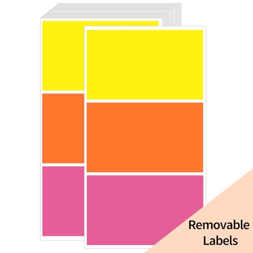 3"X5" Rectangle Color Coding Labels
