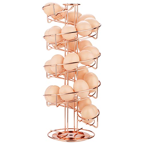 Spiral Design Stainless Steel Egg Skelter Dispenser Rack