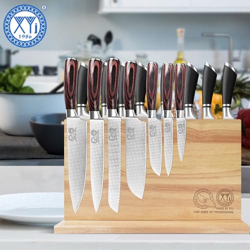 Magnetic Knife Block (light wood color / 15.5*8.7 inch without board)
