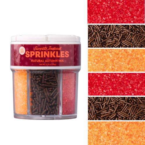 Sprinkles 6 Cell Edible Sprinkle Mix Jimmies Perfect for Cake Decorations Baking Ice Cream Cookies Cupcake Topper