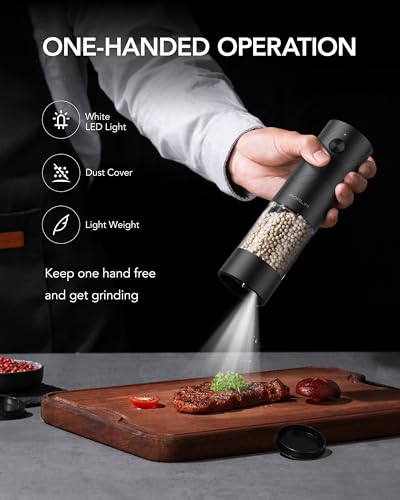 Electric Salt & Pepper Grinder Set