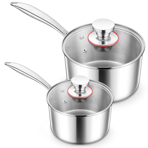 Stainless Steel 1QT & 2QT & 3QT Sauce Pan Set