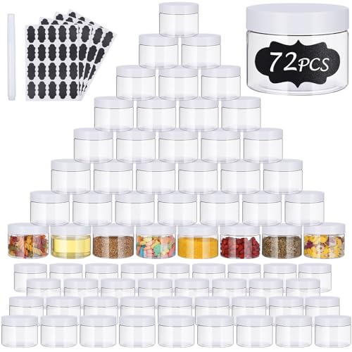 Plastic Jars with Screw On Lids