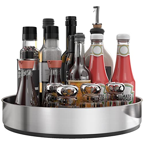 Lazy Susan Turntable Spice Rack Organizer for Kitchen Cabinet