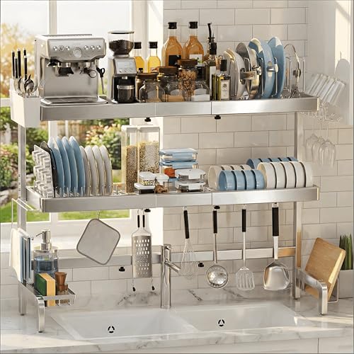 3 Tier Stainless Steel Over (Large Over Sink 3-Tier)