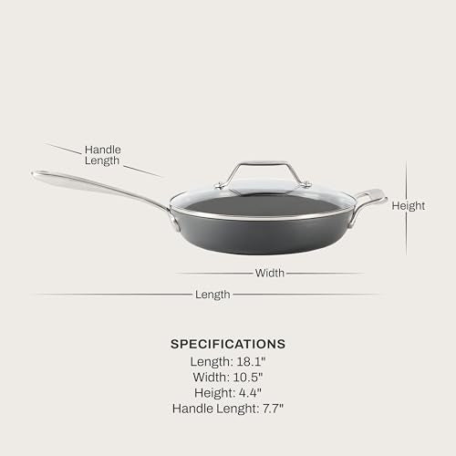 HA1® Ceramic Nonstick 10.5" Fry Pan with Lid (10.5" Fry Pan with Lid)