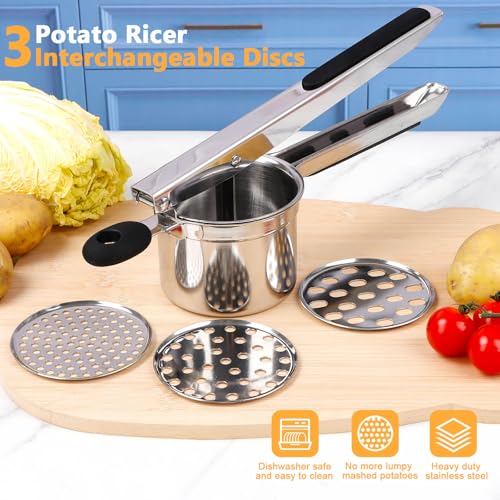 Potato Ricer Heavy Duty Stainless Steel Potato Masher