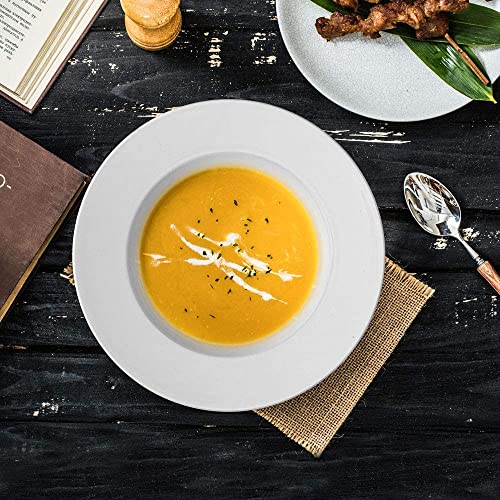 Elegant White Porcelain Bowls and Plates