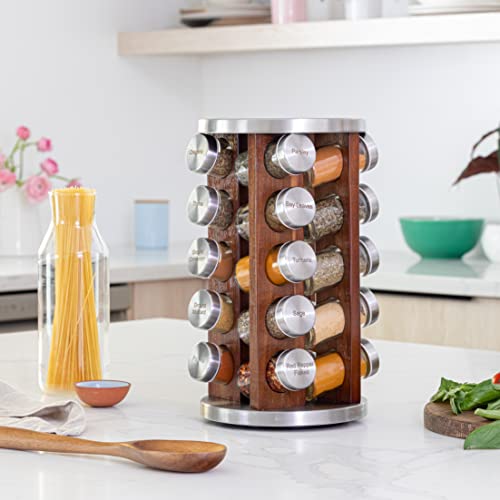 20 Jar Spice Rack with Spices Included