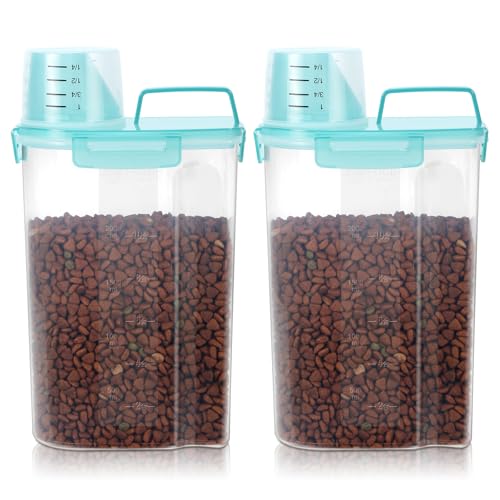 Airtight Small Cat Dog Pet Food Storage Containers BPA Free