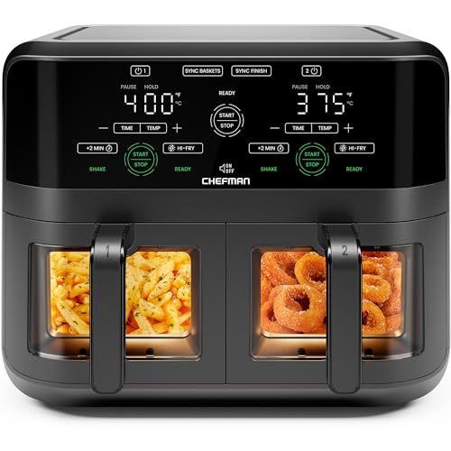 6 Quart Dual Basket Air Fryer Oven