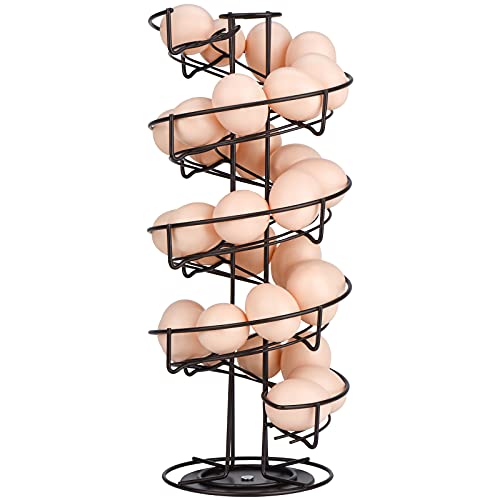Spiral Design Stainless Steel Egg Skelter Dispenser Rack