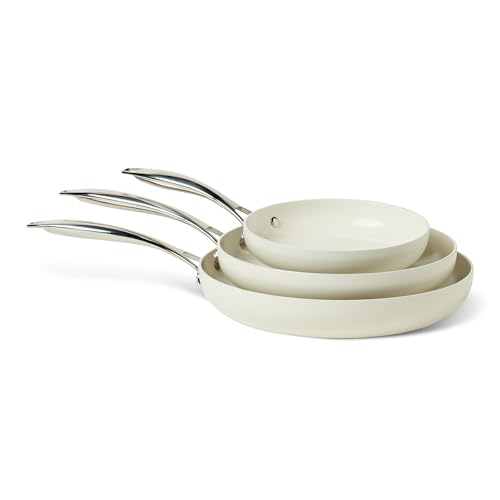 Ceramic Nonstick Frying Pan Set (Ivory)