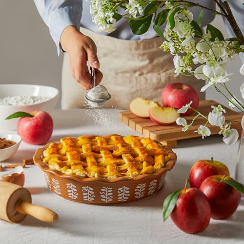 Porcelain Deep Fluted Pie Dish