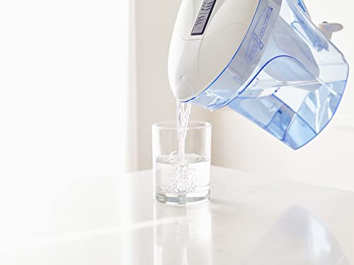 10-Cup Ready-Pour 5-Stage Water Filter Pitcher 0 TDS for Improved Tap Water