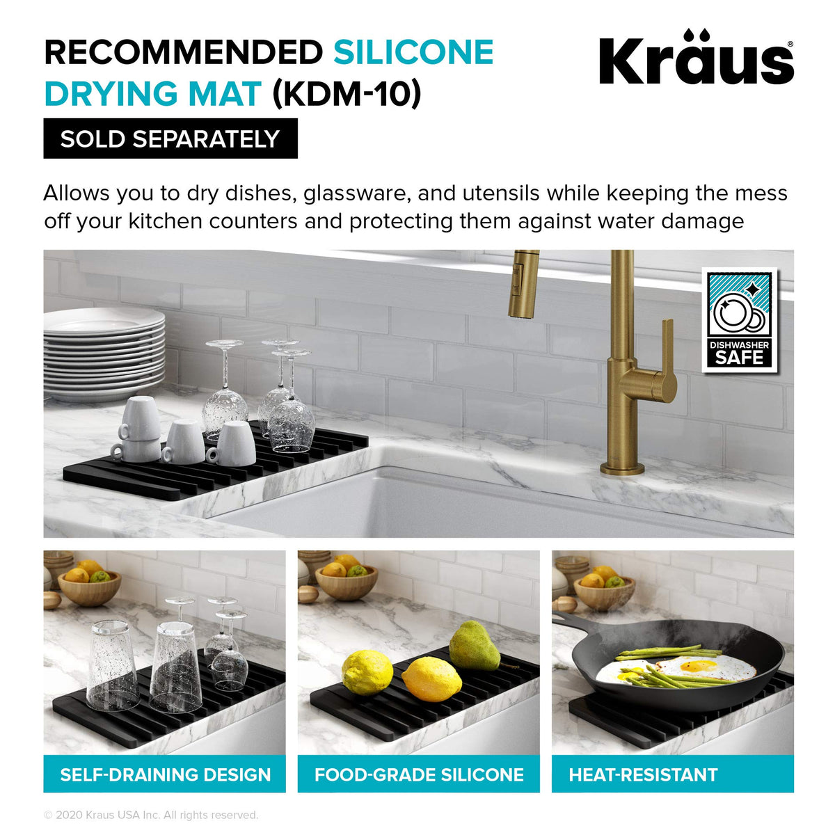 Kore 30 Inch Rounded Farmhouse Workstation with In Sink Dish Drying Rack (30 Inch / Rounded Farmhouse / Stainless Steel)