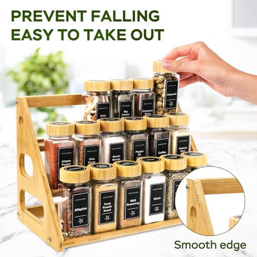 Spice Rack Tiered Spice Rack Organization for Cabinet