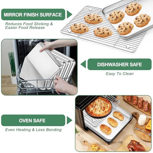 Stainless Steel Baking Sheets with Rack
