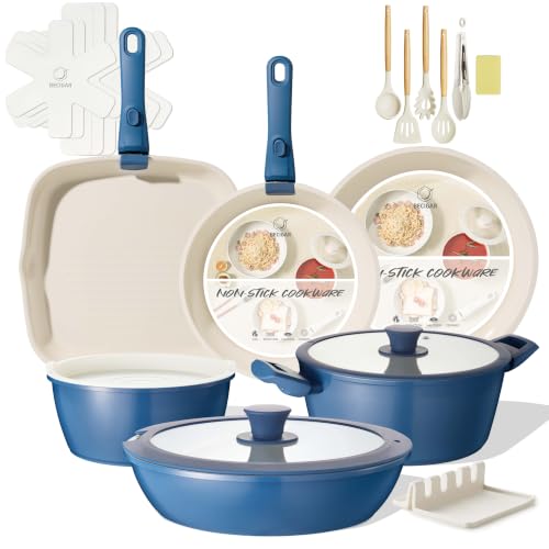 Pans Set Nonstick Detachable Handle Cookware