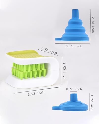 Blade Knife Cleaner Fork Cleaner Chopsticks and Cutlery Cleaning Brush Double