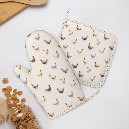 Oven Mitts and Pot Holders Set (A093)