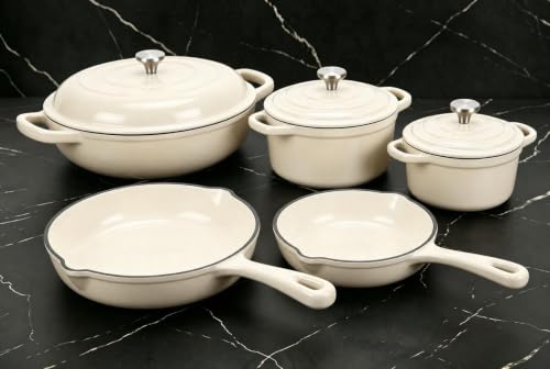 Enameled Cast Iron Cookware Set