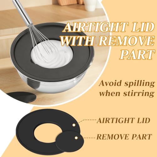 Mixing Bowls with Lids Set (Non-Silicone base 16P)