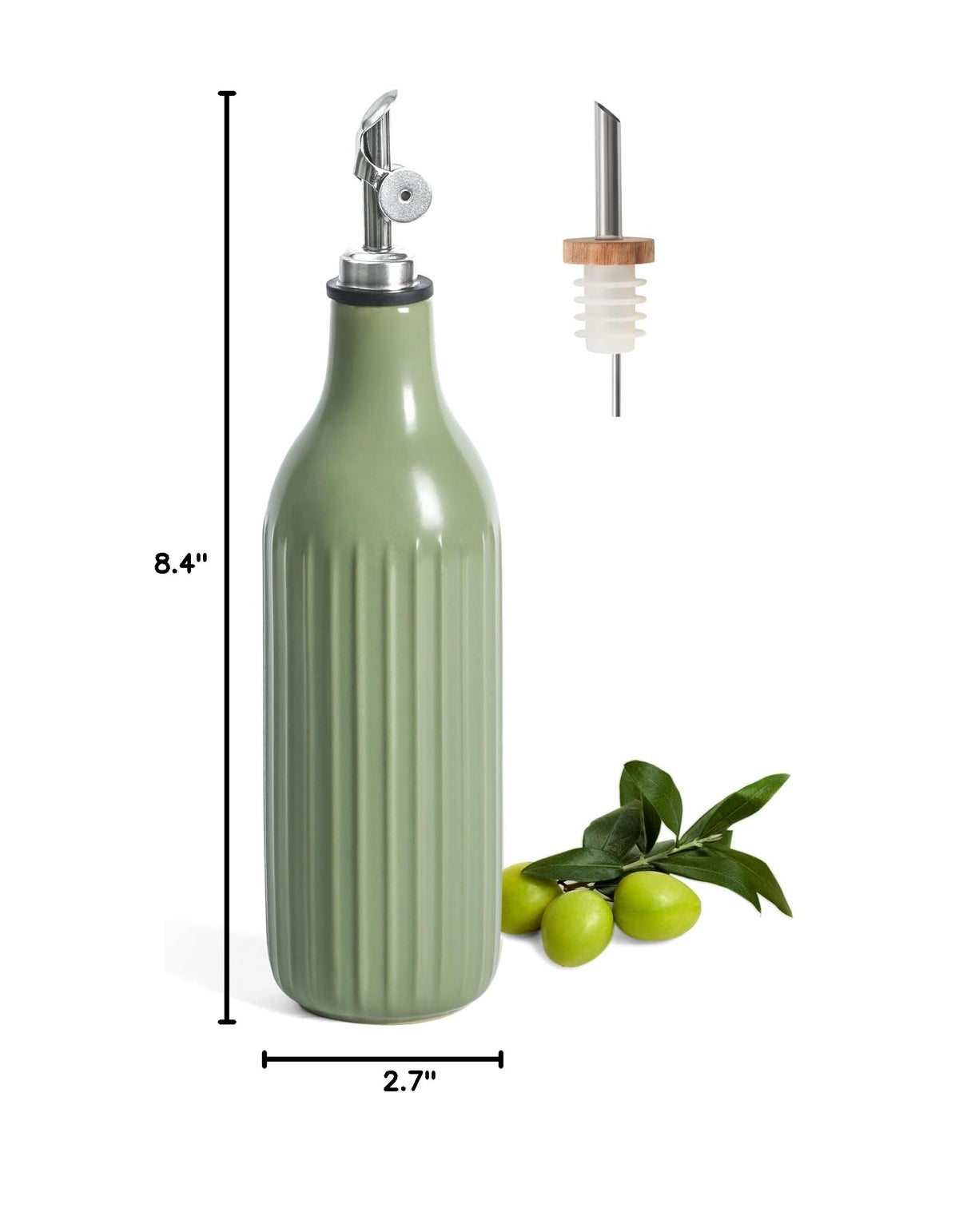FE Olive Oil Dispenser Bottle (Green)