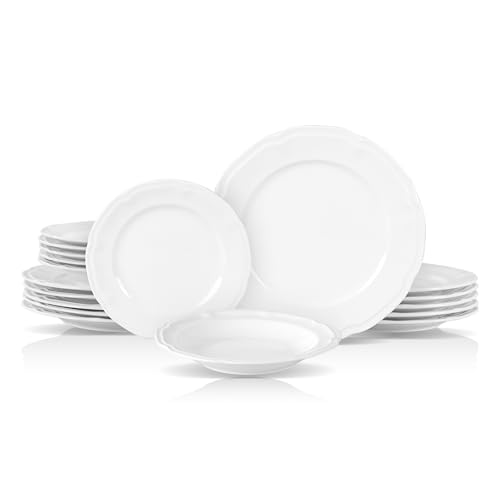 New Bone China Embossed Dinnerware Set