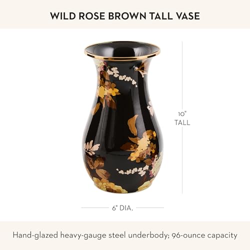 Tall Enamel Vase