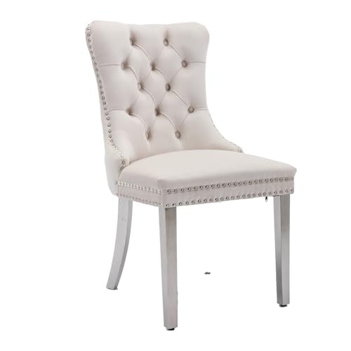 Velvet Upholstered Dining Chairs Set