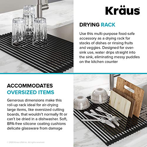 Multipurpose Over (Black / 21 Inch - Regular Sink / Drying Rack)