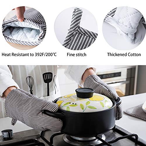 4Pcs Oven Mitts and Pot Holders