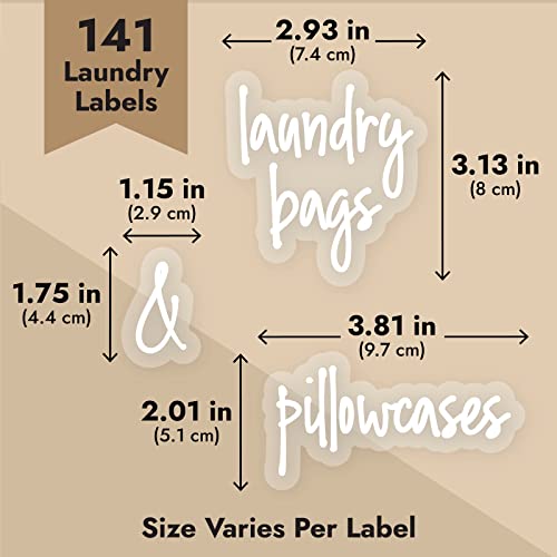 Laundry Labels Vinyl Rectangular Label