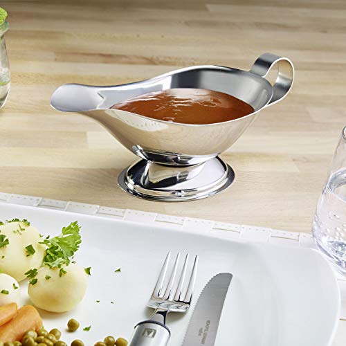 Stainless Steel Gravy Boat 250 ml (8.5 Ounces / Stainless Steel)
