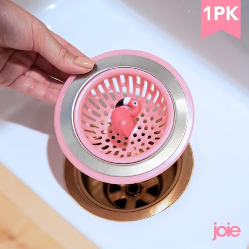 MSC International Black or Red Joie Kitchen Sink Stopper and Strainer Basket