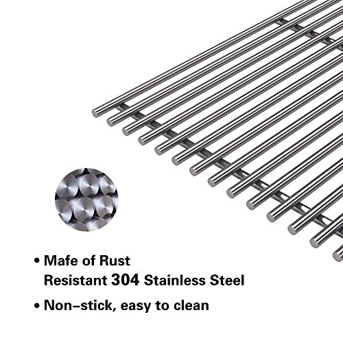 SF7241(4-Pack) 17 5/8" Stainless Steel Cooking Grid Grates Replacement for Kenmore 148.16656010, 148.23682310, 640-05057386-4, 90118. Master Forge SH3118B BG179A, BG179C Gas Grill