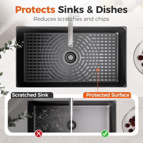 Silicone Sink Protector for Kitchen Sink (30x16 center)