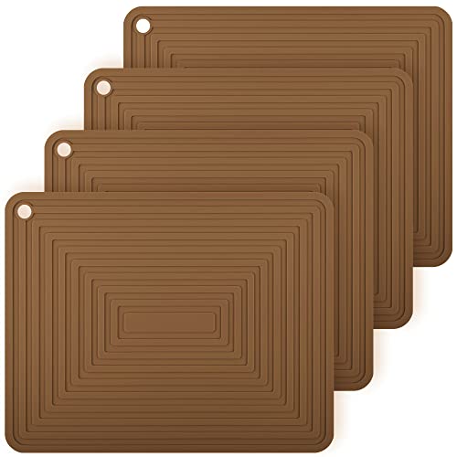 Silicone Trivets for Hot Dishes (G: Brown)