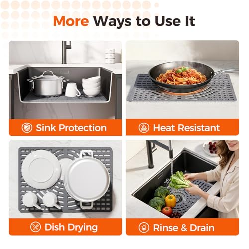 Silicone Sink Protector for Kitchen Sink (19x13 rear)