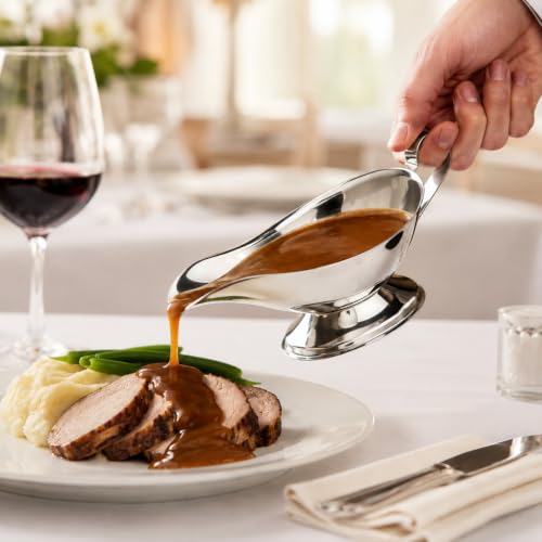 Stainless Steel Gravy Boat (16 Oz.)