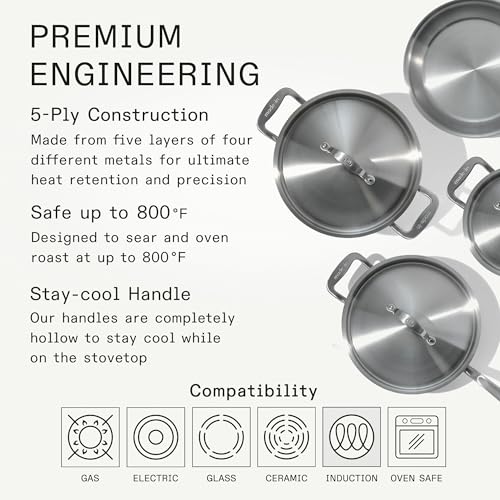 Cookware 7 Piece Stainless Steel Cookware Set