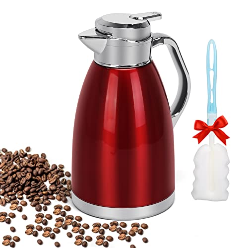 40oz black and silver coffee carafes