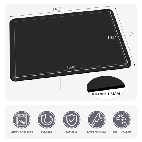 Flexible Plastic Cutting Boards Mats for Kitchen