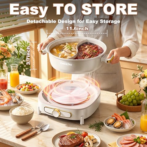 Hot Pot Electric with Divider 5L